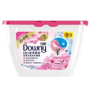 Downy 当妮 龚俊推荐 2合1洁净柔软香水洗衣凝珠 柔顺剂功效(淡粉樱花)19颗洗衣香珠