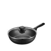 WMF 福腾宝 德国福腾宝煎炒两用锅 煎蛋麦饭石色平底锅不粘锅家用牛排煎锅 星辰煎炒锅28cm