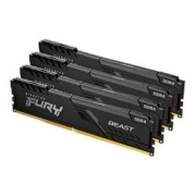 Kingston 金士顿 Fury系列 DDR4 3600MHz 台式机内存 马甲条 黑色 64GB（16GBx4 ）