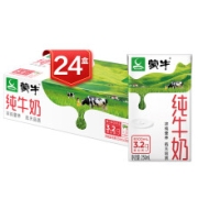 再降价、PLUS会员：蒙牛 纯牛奶 200ml*24盒*3件