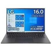 LG 乐金 2021 型号LG gram 1190g Core i5 16寸 8GB SSD 512GB