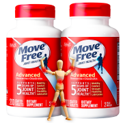 Move Free益节氨糖红瓶 硫酸软骨素加钙片200粒x2