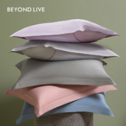 BEYOND 博洋 40s长绒棉纯棉枕头套 48*74cm 一对装