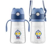 BEDDYBEAR 杯具熊 奥特曼学饮 防漏吸管杯 儿童防摔防呛学饮杯 380ml
