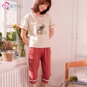 都市丽人 夏季薄款棉质女士睡衣