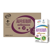 再降价、88VIP：yili 伊利 高钙低脂奶 250ml*21盒