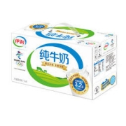 yili 伊利 全脂纯牛奶 1L*6盒/箱 家庭乐享 营养早餐伴侣 刘涛同款 礼盒装 苏翊鸣同款