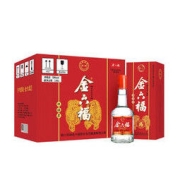 金六福 双福星 50度475mL*6瓶整箱装固态纯粮浓香型白酒五粮酿造