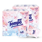 京东极速版：Tempo 得宝 樱花限定款 手帕纸 4层7片12包（210mm＊210mm）