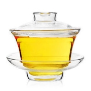 金镶玉 三才盖碗 玻璃茶杯 高硼硅耐热防爆泡茶碗