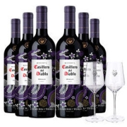 Casillero del Diablo 红魔鬼 智利进口红酒 尊龙系列梅洛干红葡萄酒750ml*6整箱装