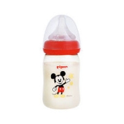 Pigeon 贝亲 经典自然实感系列 PPSU彩绘奶瓶 160ml 米奇图案 SS码 0月+