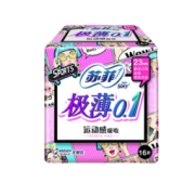 Sofy 苏菲 极薄0.1运动无感超薄日用卫生巾230mm 16片 棉柔瞬吸透气量多姨妈巾