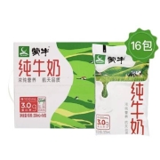 京东极速版：蒙牛 纯牛奶 新鲜日期 200ml*16袋