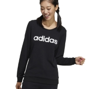 adidas NEO 新品  W CE LINEAR SWT 女式  运动休闲卫衣