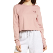CHAMPION冠军 Boyfriend Crop Cotton 男友风女款卫衣
