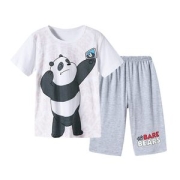 三枪 男女童 100%精梳棉 家居服套装