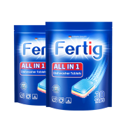 德国原装进口 Fertig 12效合一 洗碗机专用洗碗粉块 300gx2袋