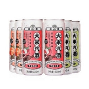 MIKE 米客运动 大米汽酒风味米酒 3.5度 6罐组合（柑橘味/荔枝味/茉莉味）各2罐