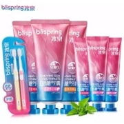 blispring 冰泉 口香糖牙膏超值装（牙膏100g*3支+便携装40g*3支+牙刷*2支）+凑单品