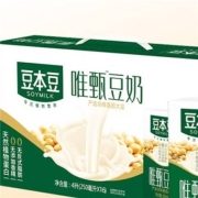 京东极速版:豆本豆 唯甄原味豆奶250ml*24盒