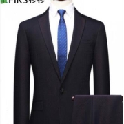 FIRS杉杉 西服套装男 秋季新款商务正装西服套西男士职业装 黑色