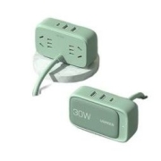 UGREEN 绿联 30W智充魔盒Life 苹果PD快充头充电器 排插二合一Type-C/USB适用iPhone小米华为手机笔记本