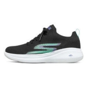 SKECHERS 斯凯奇 Go Run 女子跑鞋 128186/BKAQ 黑色/浅绿色 35