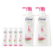Dove 多芬 赋活日常滋养修护洗护套装  700g*2+护发素100g*4
