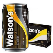 watsons 屈臣氏 苏打汽水0糖0脂0卡 气泡饮 经典黑罐 逛街居家运动之选 特调推荐 330ml*24罐 整箱装