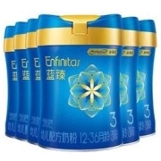 MeadJohnson Nutrition 美赞臣 Meadjohnson)第二代蓝臻幼儿配方奶粉3段(12-36月)820G*6 整箱装