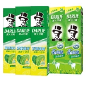 京东极速版：DARLIE 黑人 牙膏组合家庭装 双重薄荷90gx3+茶倍健90gx2