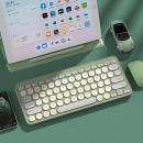 京东京造 超薄便携无线蓝牙键盘 笔记本ipad平板电脑办公键盘 剪刀脚键盘 抹茶色