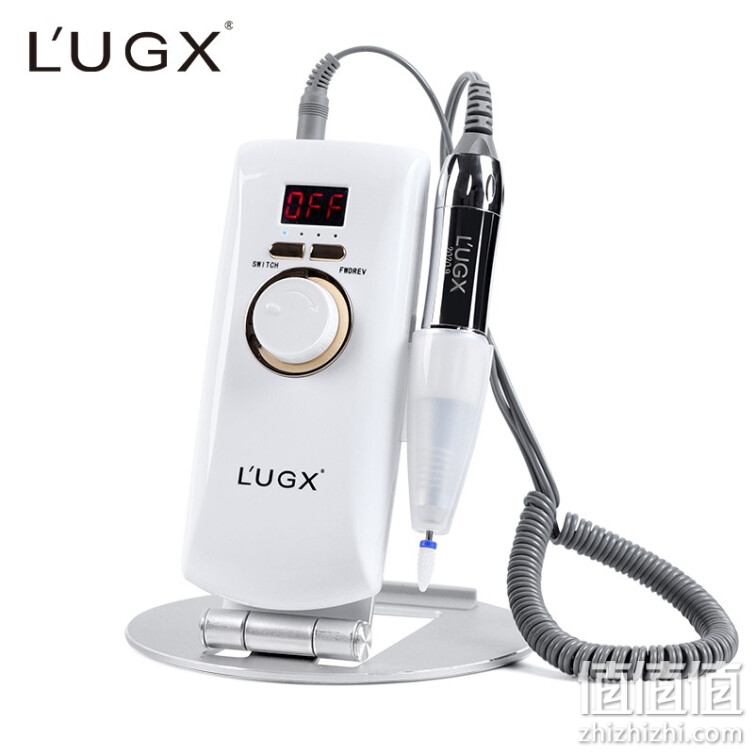 Lugx美甲打磨机高端专业小型电动卸甲机美甲店专用去死皮磨甲器套装工具充电打磨笔修灰甲硬指甲面抛光 美甲打磨机+日本原装陶瓷玉米头