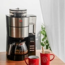 德国美乐家(Melitta)美式现磨咖啡机 家用全自动滴漏咖啡机商用办公室豆粉两用预约研磨一体滴滤机 AromaFresh