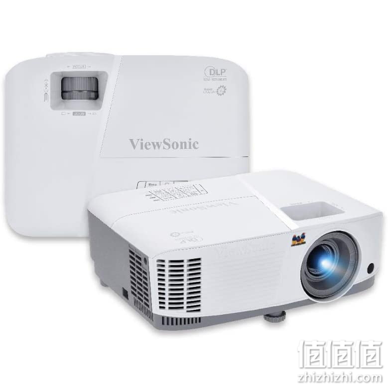 Viewsonic PG603WBusiness DLP 投影仪（WXGA，3.600 ANSI 流明，HDMI，USB，10瓦扬声器，1.1x 光学变焦）白色-灰色