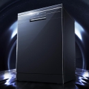 海尔（Haier）洗碗机13套独立式80℃双微蒸汽智能油污感应烘干家用除菌消毒洗碗机 EW139166BK