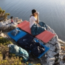 NH挪客户外防潮垫蛋槽折叠铝膜加厚地垫午睡垫帐篷蛋巢野餐垫 单人-橙色