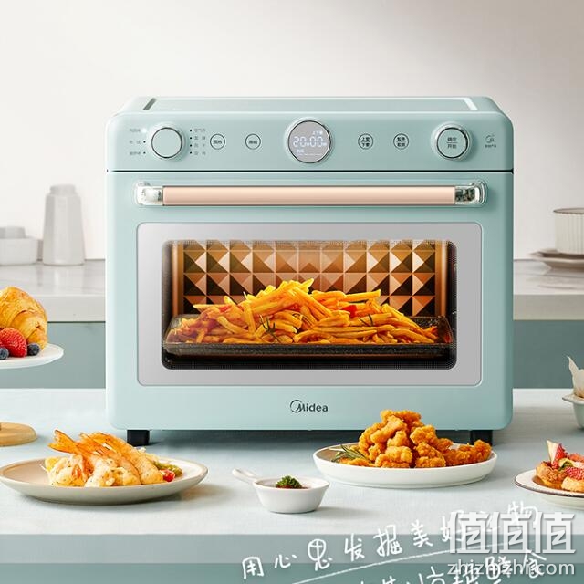 美的（Midea）初见家用智能电烤箱 多功能空气炸锅机 35L珐琅搪瓷内胆 京东小家智能生态PT3520W 以旧换新