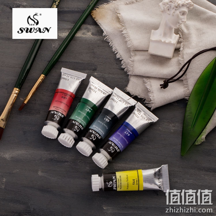 普罗天鹅管装水彩SWAN 大师级艺术家透明水彩颜料10ml 套装