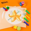 蒙玛特 儿童手指画颜料套装 可水洗宝宝美术用品 广告画水粉颜料 圣诞新年礼物 20色 手指画升级套装