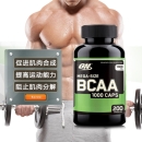ON(奥普帝蒙) BCAA支链氨基酸1000胶囊 200粒 美国原装进口 健身补充营养品