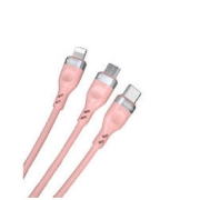 ROMOSS 罗马仕 CB2541 Type-C/Lightning/Micro-B 3.5A 数据线 液态硅胶 1.5m 幸运粉