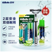 Gillette 吉列 剃须套装 (威锋经典手动剃须刀1刀架+1刀头+清新柠檬型剃须泡50g)