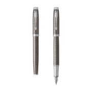 PARKER 派克 IM系列 钢笔 金属灰格纹 F尖