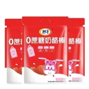 MilkFly 妙飞 0蔗糖奶酪棒 草莓味 500g*3袋(共75支)
