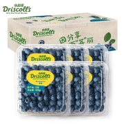PLUS会员：Driscoll's怡颗莓 云南蓝莓 125g/盒 中果6盒装