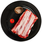 天莱香牛 新疆褐牛有机原切带骨腹肉 500g*3件