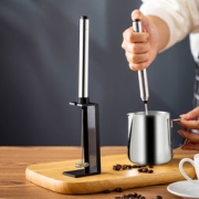 欧烹 升级款加粗不锈钢打奶泡器