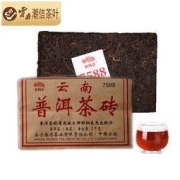 七彩云南 老同志 普洱茶 熟茶 砖茶 2021年 经典7588 三年陈料 1000g